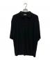 ATON（エイトン）の古着「FRESCA PILE POLO SHIRTS」｜ブラック