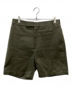 Thom Browneトムブラウン）の古着「straight-leg twill shorts/MTU321U-F0576」｜カーキ