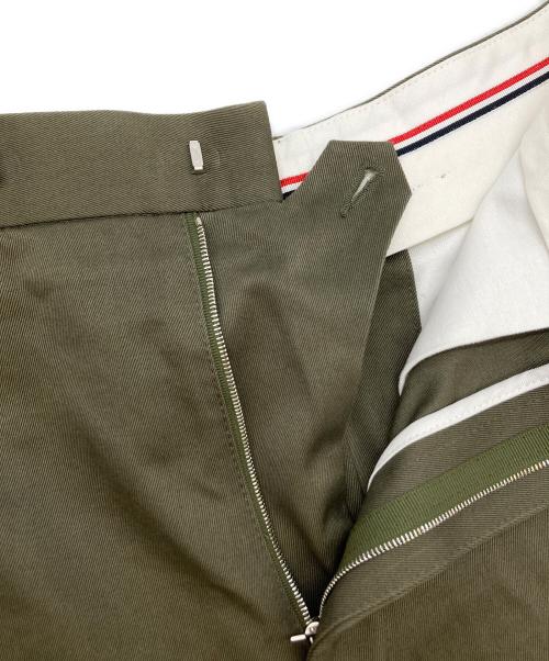 Thom Browne（トムブラウン）Thom Browne (トムブラウン) straight-leg twill shorts/MTU321U-F0576 カーキ サイズ:1の古着・服飾アイテム