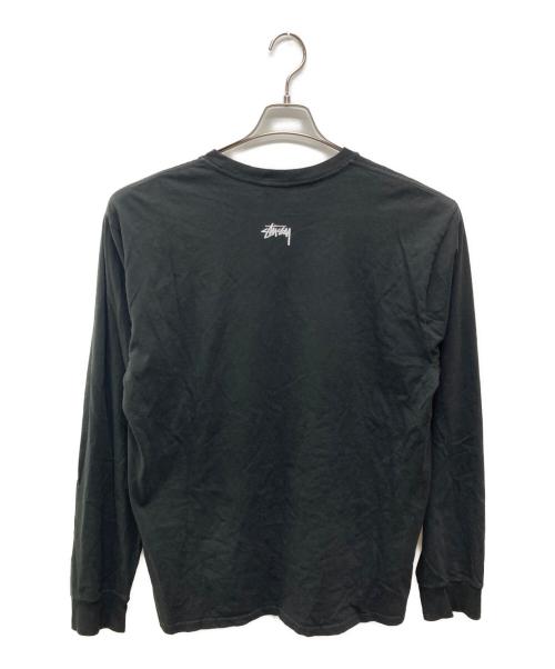 stussy（ステューシー）stussy (ステューシー) PHONETIC PIGMENT DYED LS TEE ブラック サイズ:Lの古着・服飾アイテム
