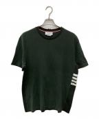 Thom Browneトムブラウン）の古着「ラインデザインTシャツ/MJS123A-00050320」｜カーキ