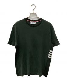 Thom Browne（トムブラウン）の古着「ラインデザインTシャツ/MJS123A-00050320」｜カーキ