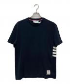 Thom Browneトムブラウン）の古着「ラインデザインTシャツ」｜ネイビー