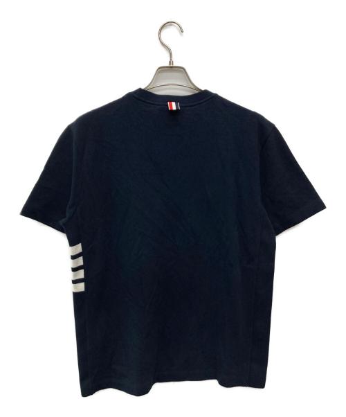 Thom Browne（トムブラウン）Thom Browne (トムブラウン) ラインデザインTシャツ ネイビー サイズ:3の古着・服飾アイテム