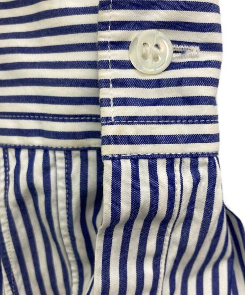 PLAY COMME des GARCONS（プレイコムデギャルソン）PLAY COMME des GARCONS (プレイコムデギャルソン) Stripe Shirt With Black Emblem/AX-B018 スカイブルー サイズ:Ｓの古着・服飾アイテム