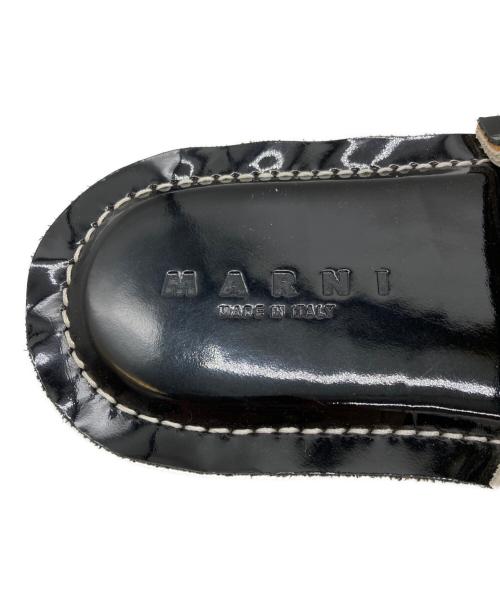 MARNI（マルニ）MARNI (マルニ) エナメルサンダル ブラック サイズ:36の古着・服飾アイテム