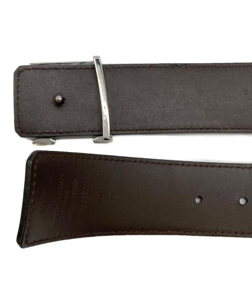 LOUIS VUITTON（ルイ ヴィトン）LOUIS VUITTON (ルイ ヴィトン) サンチュール LVイニシャル ベルト/M9887 ブラック サイズ:90/36の古着・服飾アイテム