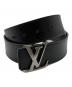 LOUIS VUITTON（ルイ ヴィトン）の古着「サンチュール LVイニシャル ベルト/M9887」｜ブラック