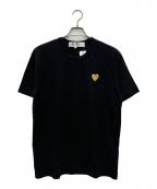PLAY COMME des GARCONSプレイコムデギャルソン）の古着「ハートロゴTシャツ」｜ブラック