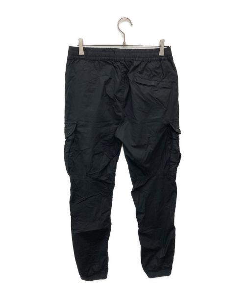 STONE ISLAND（ストーンアイランド）STONE ISLAND (ストーンアイランド) ガーメントダイコットンストレッチシャーリングテーパードカーゴパンツ/741531303 ブラック サイズ:W31の古着・服飾アイテム