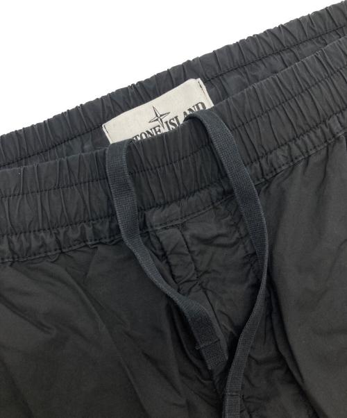 STONE ISLAND（ストーンアイランド）STONE ISLAND (ストーンアイランド) ガーメントダイコットンストレッチシャーリングテーパードカーゴパンツ/741531303 ブラック サイズ:W31の古着・服飾アイテム