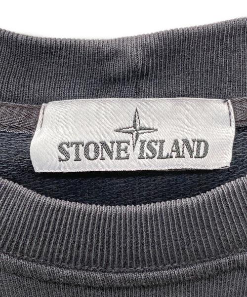 STONE ISLAND（ストーンアイランド）STONE ISLAND (ストーンアイランド) クルーネックロゴスウェット グレー サイズ:Lの古着・服飾アイテム