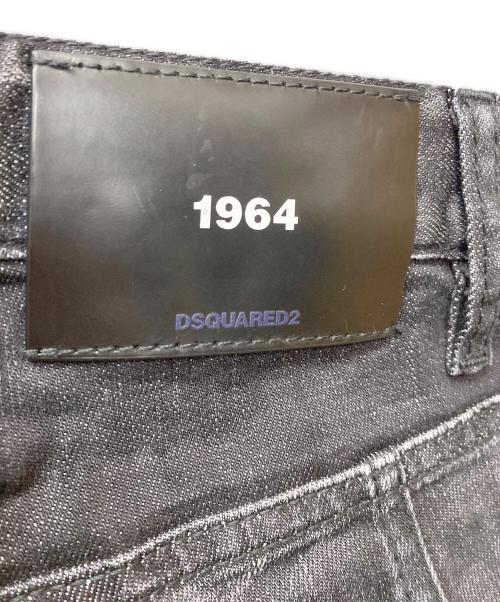 DSQUARED2（ディースクエアード）DSQUARED2 (ディースクエアード) Tidy Biker/ダメージ加工デニムパンツ ブラック サイズ:Lの古着・服飾アイテム