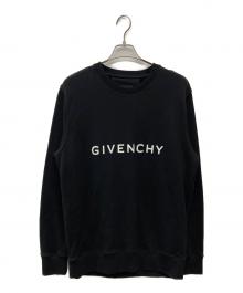 GIVENCHY（ジバンシィ）の古着「SLIM FIT スウェットトレーナー/BMJ0HA3YAC」｜ブラック