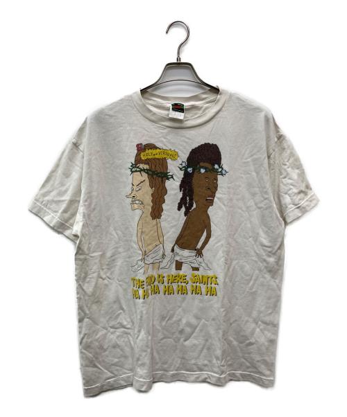 SAINT MICHAEL（セントマイケル）SAINT MICHAEL (セントマイケル) DT SS TEE/HLY&VIRTS/WHITE/SM-A23-0000-C22 アイボリー サイズ:Ｌ 未使用品の古着・服飾アイテム