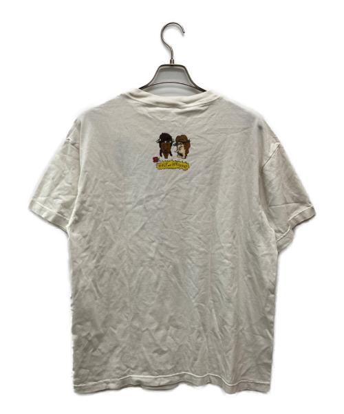 SAINT MICHAEL（セントマイケル）SAINT MICHAEL (セントマイケル) DT SS TEE/HLY&VIRTS/WHITE/SM-A23-0000-C22 アイボリー サイズ:Ｌ 未使用品の古着・服飾アイテム