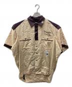 Maison MIHARA YASUHIROメゾン ミハラ ヤスヒロ）の古着「Bowling S/S Shirt」｜ベージュ×パープル