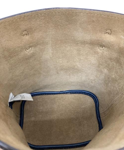 POLO RALPH LAUREN（ポロ・ラルフローレン）POLO RALPH LAUREN (ポロ・ラルフローレン) Rope-Trim Small Bellport Bucket Bag ネイビーの古着・服飾アイテム