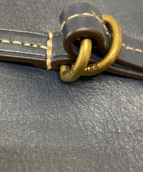 POLO RALPH LAUREN（ポロ・ラルフローレン）POLO RALPH LAUREN (ポロ・ラルフローレン) Rope-Trim Small Bellport Bucket Bag ネイビーの古着・服飾アイテム