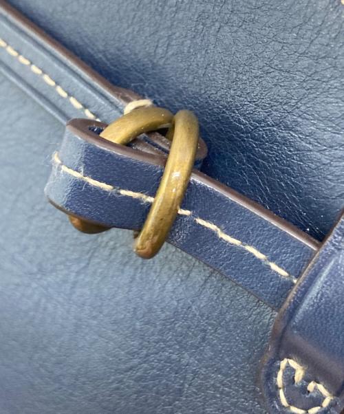 POLO RALPH LAUREN（ポロ・ラルフローレン）POLO RALPH LAUREN (ポロ・ラルフローレン) Rope-Trim Small Bellport Bucket Bag ネイビーの古着・服飾アイテム