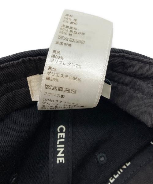 CELINE（セリーヌ）CELINE (セリーヌ) イニシャル キャップ/2AUU6641M ブラック サイズ:Ｓの古着・服飾アイテム