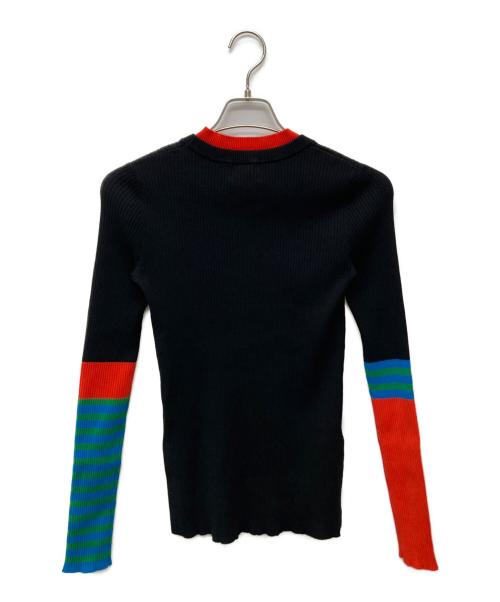 OMMO（オーエムエムオー）OMMO (オーエムエムオー) POINT BORDER BLOCKING KT ブラック サイズ:ＦＲＥＥ 未使用品の古着・服飾アイテム
