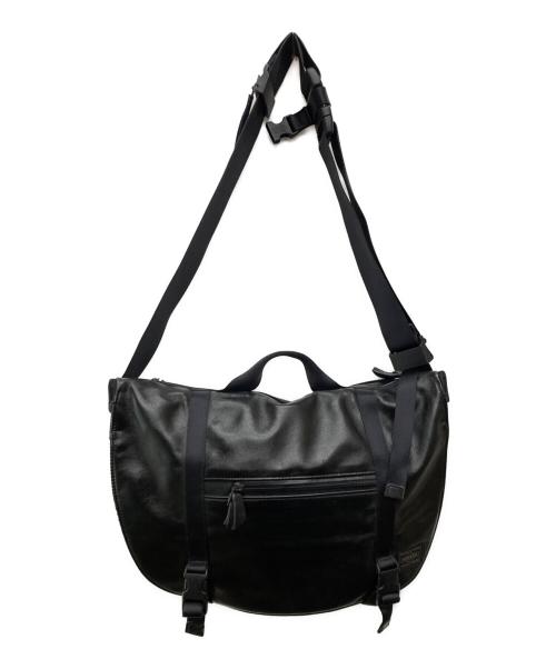 PORTER（ポーター）PORTER (ポーター) ZOOM レザー メッセンジャーバッグ ブラックの古着・服飾アイテム