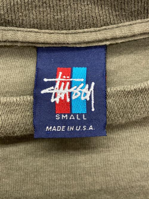 stussy（ステューシー）stussy (ステューシー) 90's プリントTシャツ カーキ サイズ:Sの古着・服飾アイテム