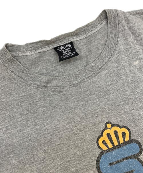 stussy（ステューシー）stussy (ステューシー) 80's～90's クラウンSロゴTシャツ グレー サイズ:Ｍの古着・服飾アイテム