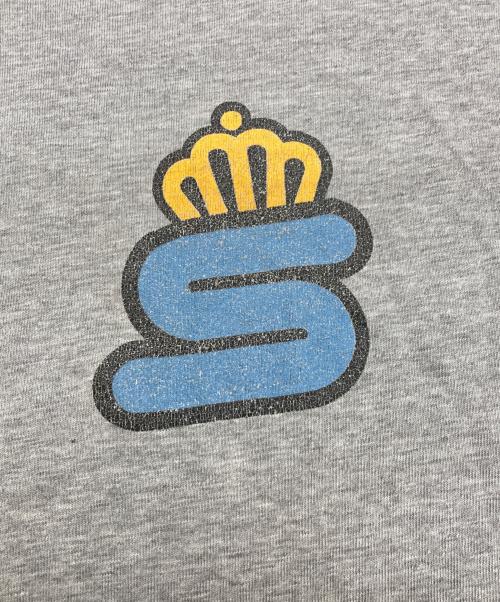 stussy（ステューシー）stussy (ステューシー) 80's～90's クラウンSロゴTシャツ グレー サイズ:Ｍの古着・服飾アイテム