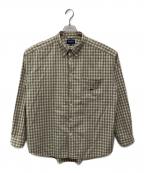 DESCENDANTディセンダント）の古着「KENNEDY'S PLAID LS SHIRT」｜ベージュ