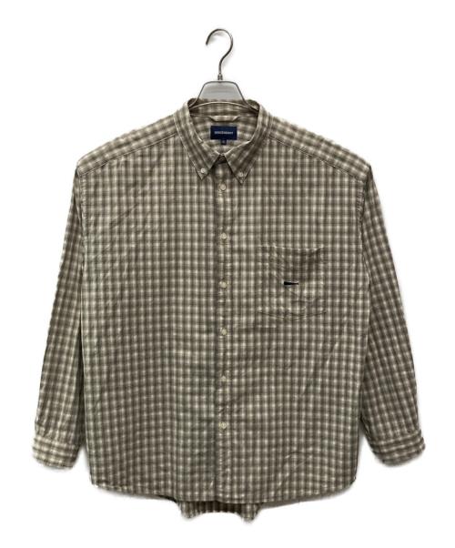 DESCENDANT（ディセンダント）DESCENDANT (ディセンダント) KENNEDY'S PLAID LS SHIRT ベージュ サイズ:Lの古着・服飾アイテム