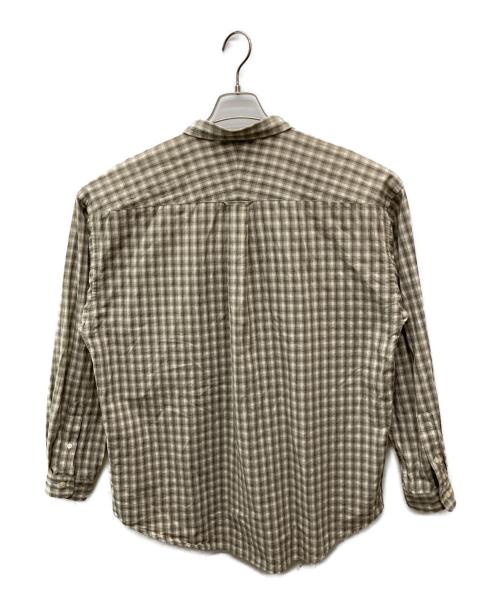 DESCENDANT（ディセンダント）DESCENDANT (ディセンダント) KENNEDY'S PLAID LS SHIRT ベージュ サイズ:Lの古着・服飾アイテム