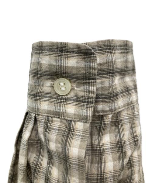 DESCENDANT（ディセンダント）DESCENDANT (ディセンダント) KENNEDY'S PLAID LS SHIRT ベージュ サイズ:Lの古着・服飾アイテム