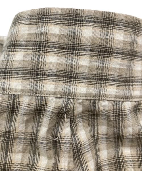 DESCENDANT（ディセンダント）DESCENDANT (ディセンダント) KENNEDY'S PLAID LS SHIRT ベージュ サイズ:Lの古着・服飾アイテム