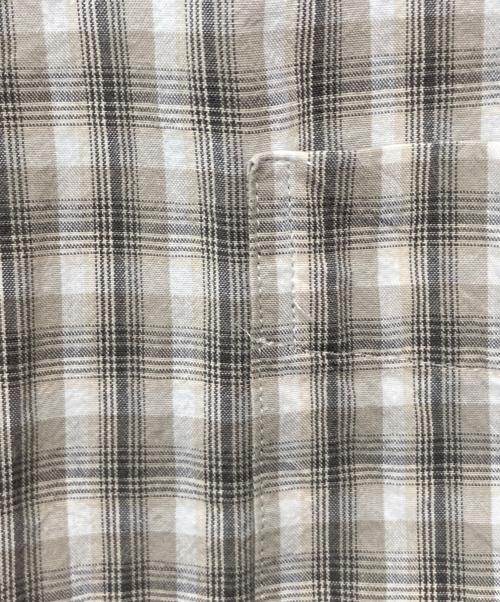 DESCENDANT（ディセンダント）DESCENDANT (ディセンダント) KENNEDY'S PLAID LS SHIRT ベージュ サイズ:Lの古着・服飾アイテム