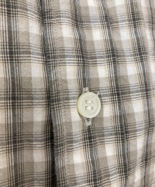 DESCENDANT（ディセンダント）DESCENDANT (ディセンダント) KENNEDY'S PLAID LS SHIRT ベージュ サイズ:Lの古着・服飾アイテム