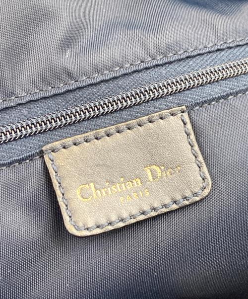 Christian Dior（クリスチャン ディオール）Christian Dior (クリスチャン ディオール) トロッター柄ボストンバッグ ネイビーの古着・服飾アイテム