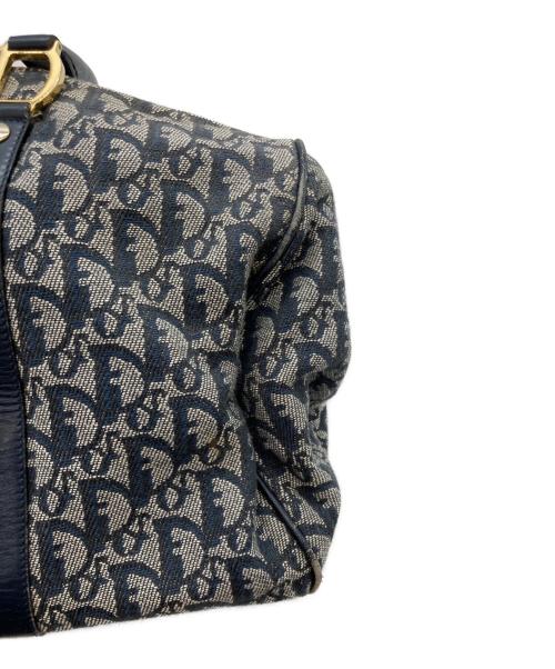 Christian Dior（クリスチャン ディオール）Christian Dior (クリスチャン ディオール) トロッター柄ボストンバッグ ネイビーの古着・服飾アイテム