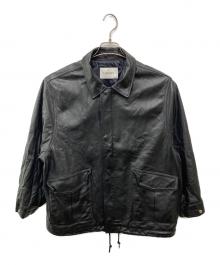 ELBORN（エルボルン）の古着「ラムレザージャケット」｜ブラック