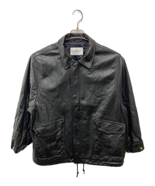 ELBORN（エルボルン）ELBORN (エルボルン) ラムレザージャケット ブラック サイズ:ＦＲＥＥの古着・服飾アイテム