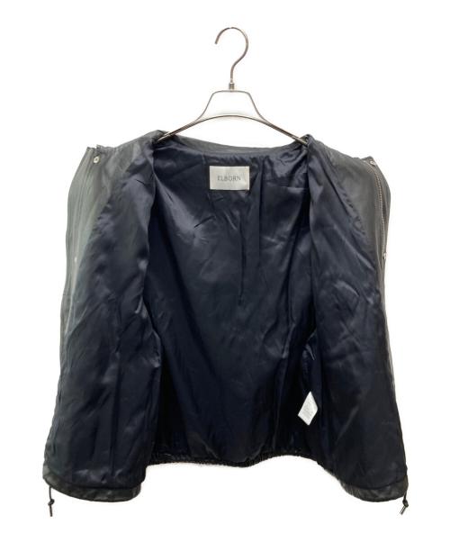 ELBORN（エルボルン）ELBORN (エルボルン) ラムレザージャケット ブラック サイズ:ＦＲＥＥの古着・服飾アイテム