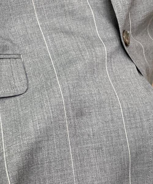 Graphpaper（グラフペーパー）Graphpaper (グラフペーパー) Wide Stripe Wool Oversized Jacket グレー サイズ:1の古着・服飾アイテム
