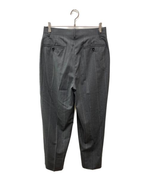Graphpaper（グラフペーパー）Graphpaper (グラフペーパー) Wide Stripe Wool 2 Tuck Pants グレー サイズ:1の古着・服飾アイテム