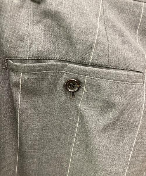 Graphpaper（グラフペーパー）Graphpaper (グラフペーパー) Wide Stripe Wool 2 Tuck Pants グレー サイズ:1の古着・服飾アイテム