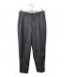 Graphpaper（グラフペーパー）の古着「Wide Stripe Wool 2 Tuck Pants」｜グレー