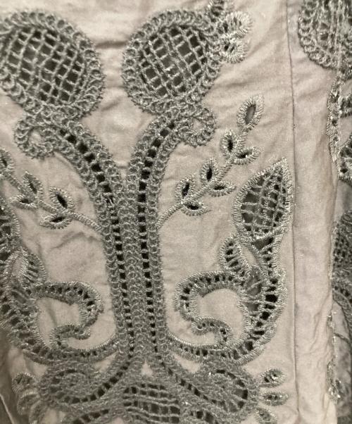 THE SHINZONE（ザ シンゾーン）THE SHINZONE (ザ シンゾーン) EMBROIDERY LACE SKIRT ブラック サイズ:34の古着・服飾アイテム