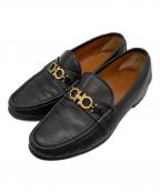 Salvatore Ferragamoサルヴァトーレ フェラガモ）の古着「ガンチーニレザーシューズ」｜ブラック