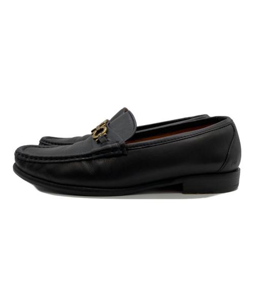 Salvatore Ferragamo（サルヴァトーレ フェラガモ）Salvatore Ferragamo (サルヴァトーレ フェラガモ) ガンチーニレザーシューズ ブラック サイズ:8EEの古着・服飾アイテム