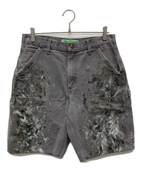 INNOCENCE NEW YORK（イノセンス ニューヨーク）INNOCENCE NEW YORK (イノセンス ニューヨーク) Paint Painter Shorts グレー サイズ:81cm (W32)の古着・服飾アイテム